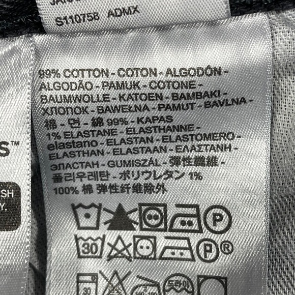 Levi's 501 Original Fit Jeans Men 33(32)x32(30) Black Straight Leg Button Fly - Picture 9 of 13